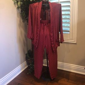 BB Dakota red paisley jacket and pants